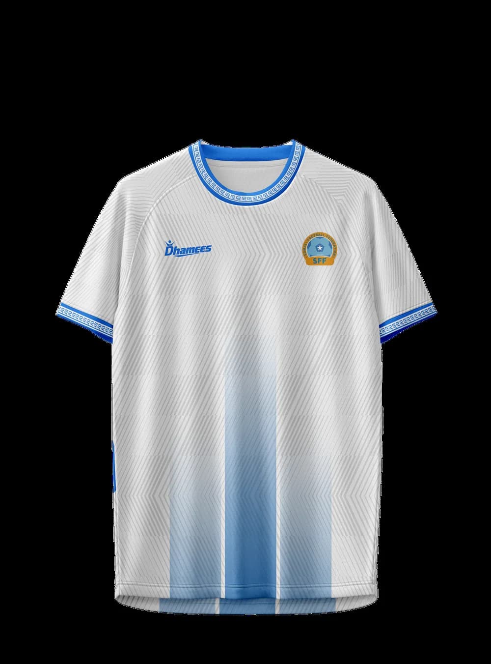 Somali National Team Away Jersey — white with Somali blue details
